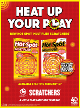 California Lottery Hot Spot Key Visual